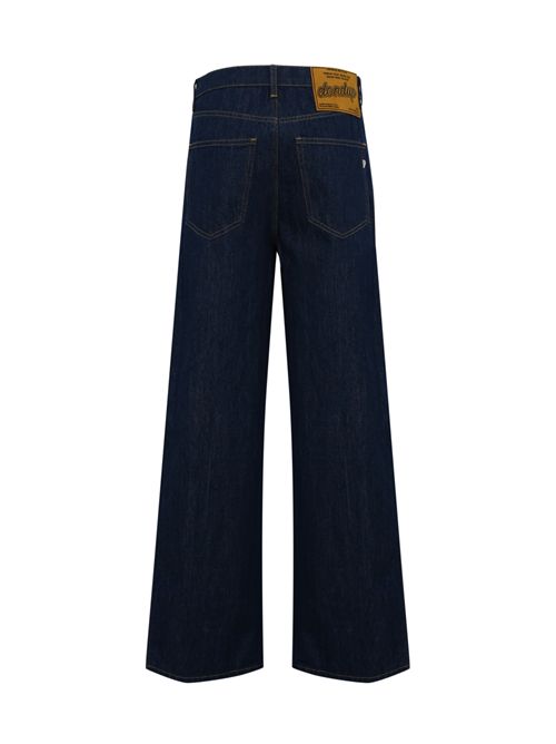 Jeans wide leg in denim fisso blu DONDUP | DP852 DFE338D MN6800